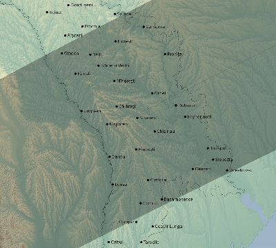 Map of the eclipse path across Moldova on 07/06/2187