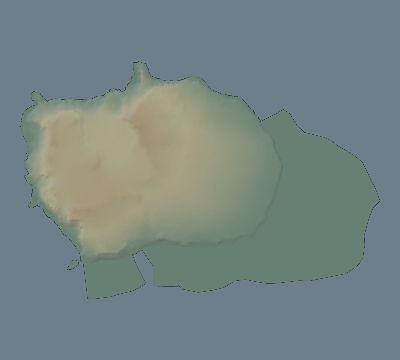 Map of the eclipse path across Bouvet Island on 05/15/2189