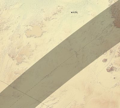Map of the eclipse path across Libya on 05/04/2190