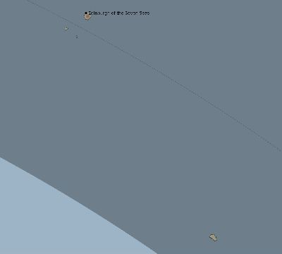Map of the eclipse path across Saint Helena, Ascension and Tristan da Cunha on 10/18/2191