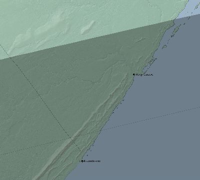 Map of the eclipse path across Somalia on 03/03/2193
