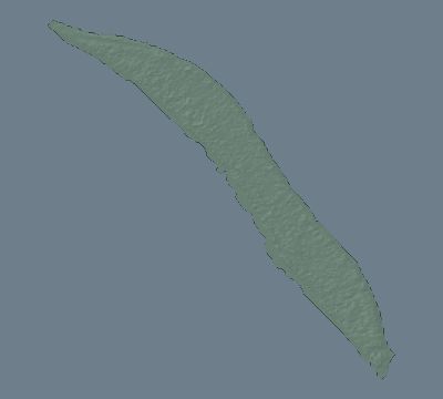 Map of the eclipse path across Kiribati on 12/09/2197