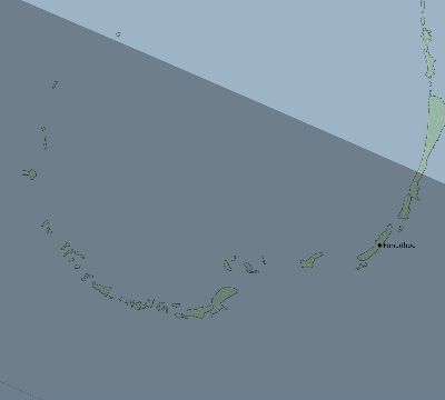 Map of the eclipse path across Maldives on 12/09/2197
