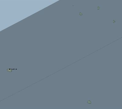 Map of the eclipse path across Cook Islands on 01/21/2205