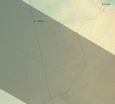 Map of the eclipse path across Tunisia on 07/17/2205