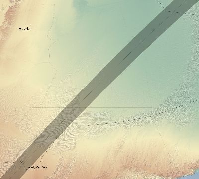 Map of the eclipse path across Saudi Arabia on 03/04/2212