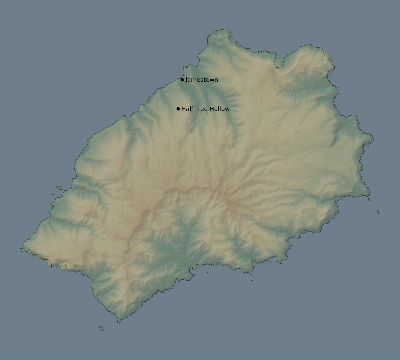 Map of the eclipse path across Saint Helena, Ascension and Tristan da Cunha on 03/04/2212