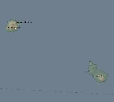 Map of the eclipse path across Caribbean Netherlands on 08/27/2212