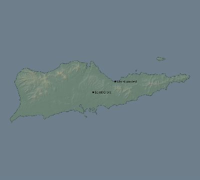 Map of the eclipse path across United States Virgin Islands on 08/27/2212