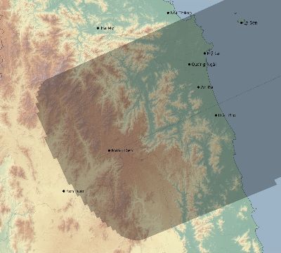 Map of the eclipse path across Vietnam on 06/28/2215