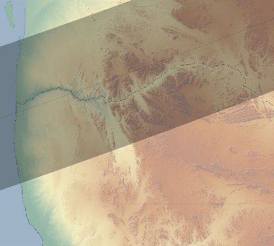 Map of the eclipse path across Namibia on 12/21/2215