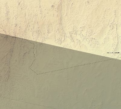 Map of the eclipse path across Algeria on 02/12/2222