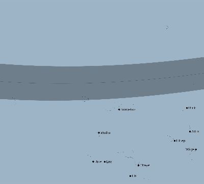 Map of the eclipse path across Marshall Islands on 12/01/2225