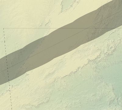 Map of the eclipse path across Mali on 05/16/2227