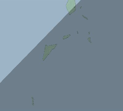 Map of the eclipse path across Turks and Caicos Islands on 03/15/2230