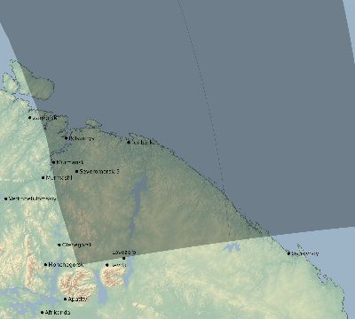 Map of the eclipse path across Russia on 07/18/2232