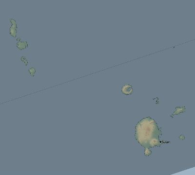 Map of the eclipse path across Vanuatu on 04/25/2237