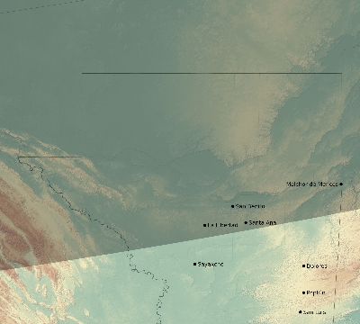 Map of the eclipse path across Guatemala on 02/23/2240