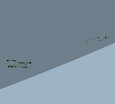 Map of the eclipse path across Cayman Islands on 02/23/2240