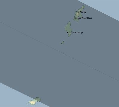 Map of the eclipse path across Northern Mariana Islands on 08/08/2241