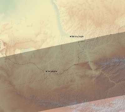 Map of the eclipse path across Turkmenistan on 08/08/2241