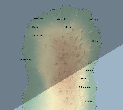 Map of the eclipse path across Comoros on 06/06/2244