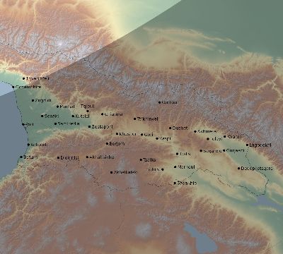 Map of the eclipse path across Georgia on 03/15/2249