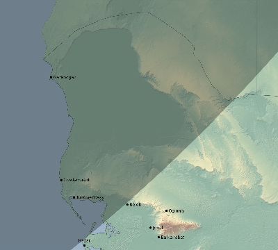 Map of the eclipse path across Turkmenistan on 03/15/2249