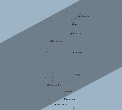 Map of the eclipse path across Maldives on 05/07/2255