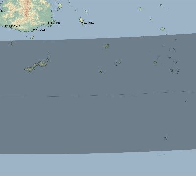 Map of the eclipse path across Fiji on 10/31/2255