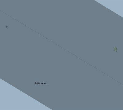 Map of the eclipse path across Pitcairn Islands on 08/29/2258