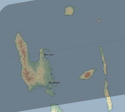 Map of the eclipse path across Vanuatu on 08/29/2258