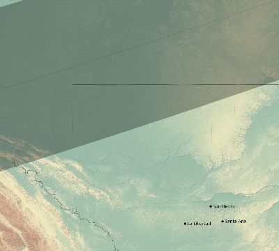 Map of the eclipse path across Guatemala on 12/22/2261