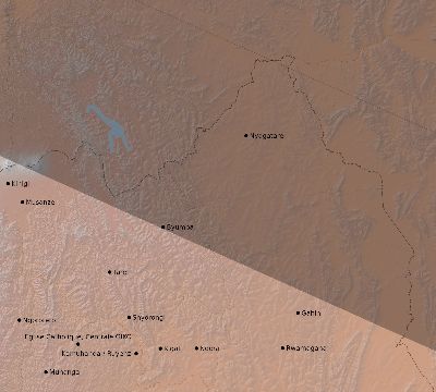 Map of the eclipse path across Rwanda on 06/17/2262