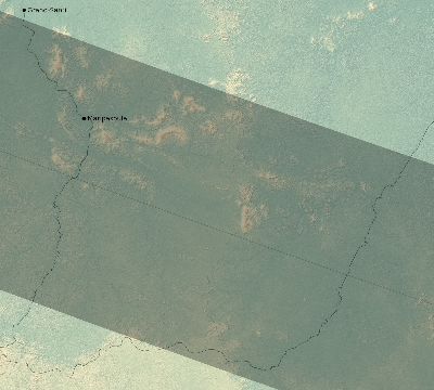 Map of the eclipse path across French Guiana on 07/29/2269