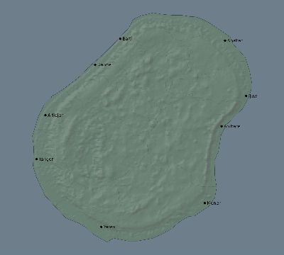 Map of the eclipse path across Nauru on 07/18/2270