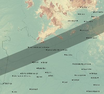 Map of the eclipse path across Brazil on 05/17/2273