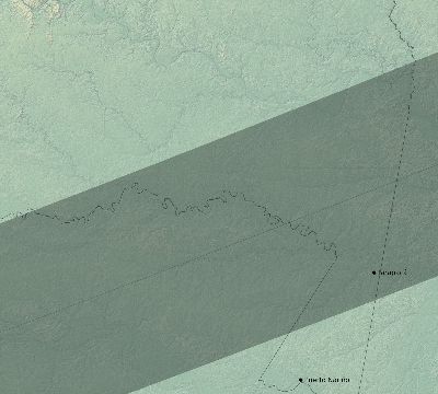 Map of the eclipse path across Colombia on 05/17/2273