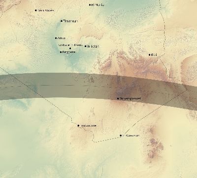 Map of the eclipse path across Algeria on 05/17/2273