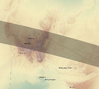 Map of the eclipse path across Chad on 05/17/2273