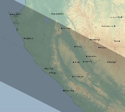 Map of the eclipse path across Gabon on 11/10/2273