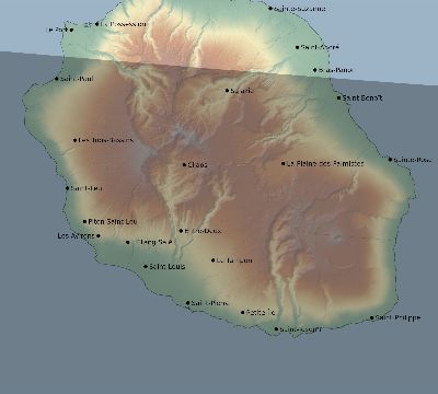 Map of the eclipse path across Réunion on 11/10/2273