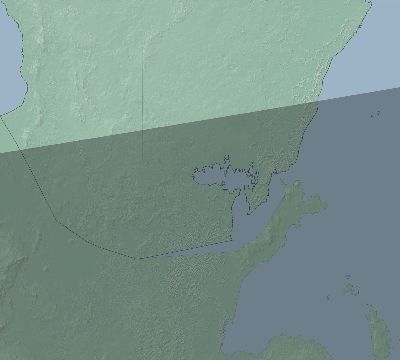 Map of the eclipse path across Qatar on 10/30/2274