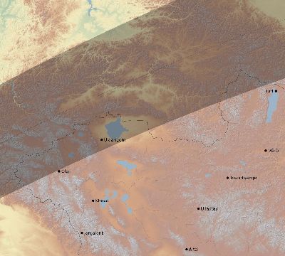 Map of the eclipse path across Mongolia on 03/16/2276