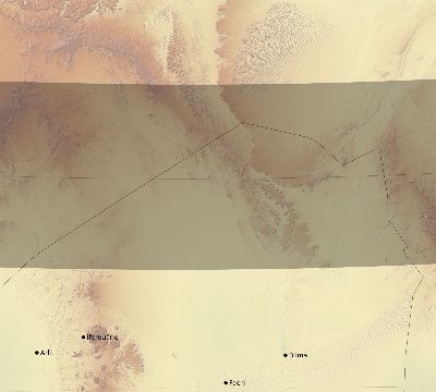 Map of the eclipse path across Niger on 03/16/2276