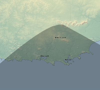 Map of the eclipse path across Australia on 12/11/2281
