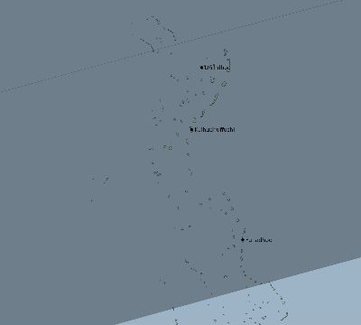 Map of the eclipse path across Maldives on 07/29/2288