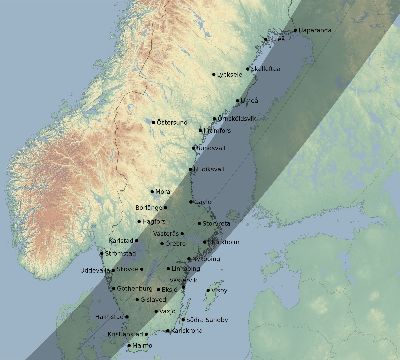 Map of the eclipse path across Sweden on 06/08/2290