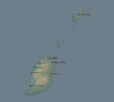 Map of the eclipse path across Grenada on 05/28/2291