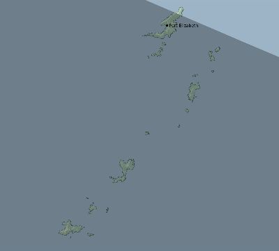 Map of the eclipse path across Saint Vincent and the Grenadines on 05/28/2291